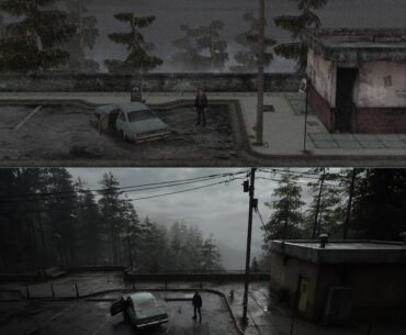 Silent Hill 2 on PS2 (emulated at 8K) vs the remake