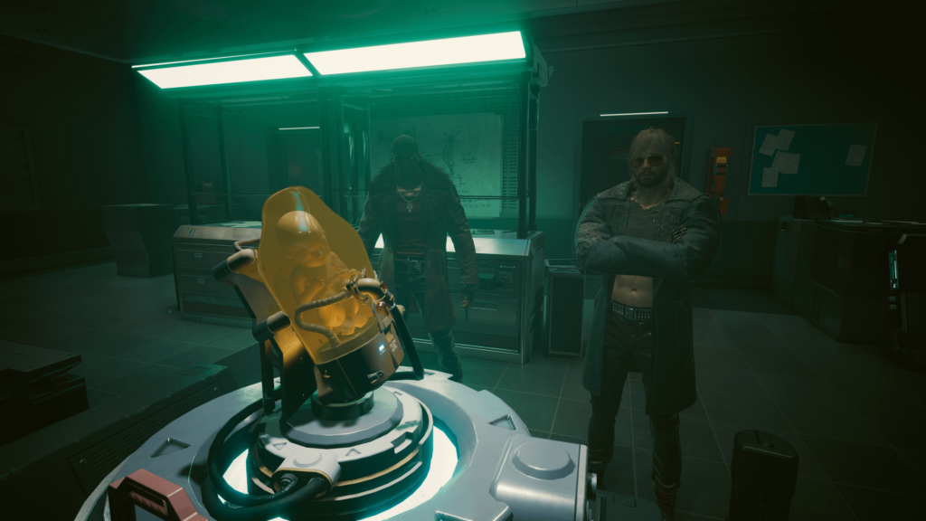 How have I played this mission (The Hunt with River) so many times... and every time... somehow managed to miss this fetus in a jar? That's so messed up, lol...