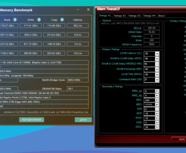 I tried to overclock the RAM