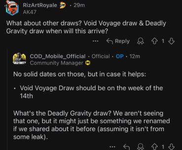 Kinda funny that they responded to questions regarding draws and stuff really quick but ignored most of comments about Alchemy Stars collab in global ._.