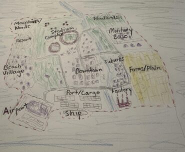 I don’t have a life so I drew a warzone concept map during the PlayStation outage last night.