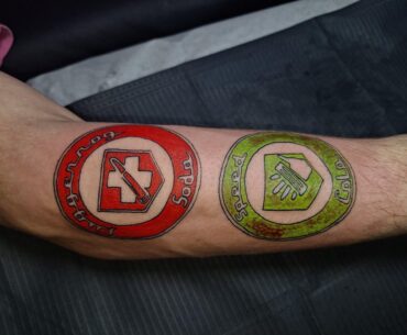 Since we are showing off tattoos...