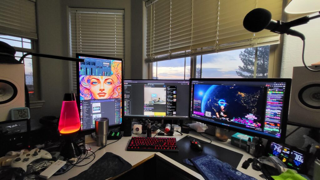 What a battlestation actually looks like when used daily.