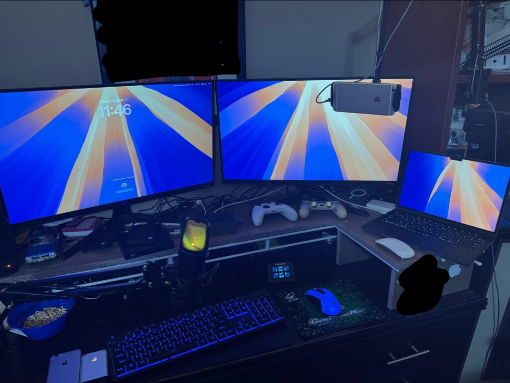 Rate my cramped streaming setup