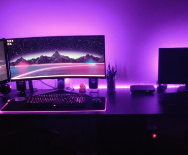 The Wife and I's Battlestations are finally done!