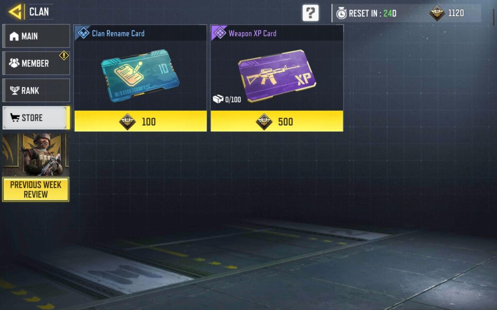 They need to add more rewards and better items in cw.