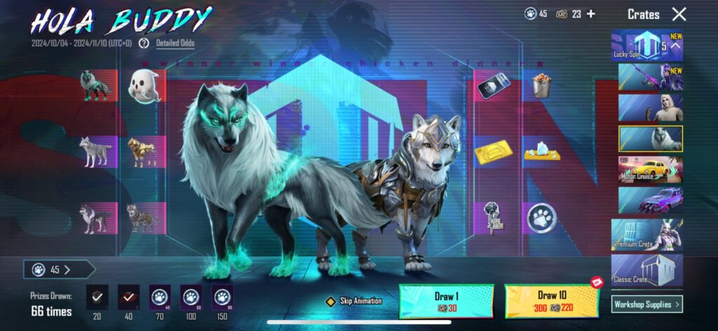 This game loves giving people a serve gambling addiction until you run out of uc completely