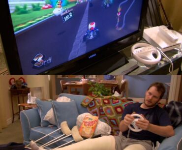 Videogames in TV shows and movies #2: Mario Kart Wii in "Parks and Recreation"