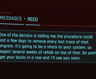 In the Tower ending, Reed does sort of warn V to let people know they're going away. V is the one who decides not to tell anyone.