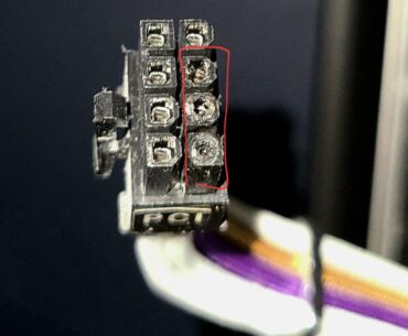 Melted PCIe cable!