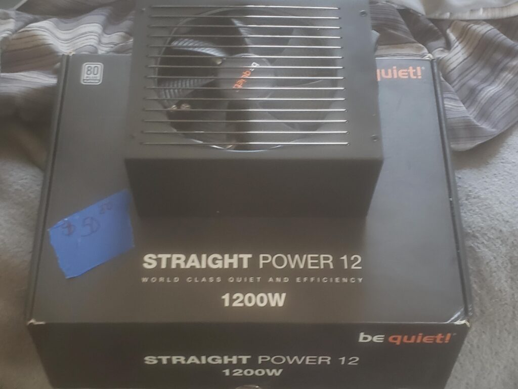 Got a new 1200w power supply at a yard sale for 50 bucks