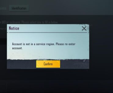 Account is not in service region
