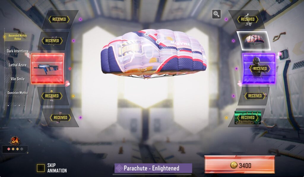 Sorry, I can’t do this anymore. $34 for yet another parachute