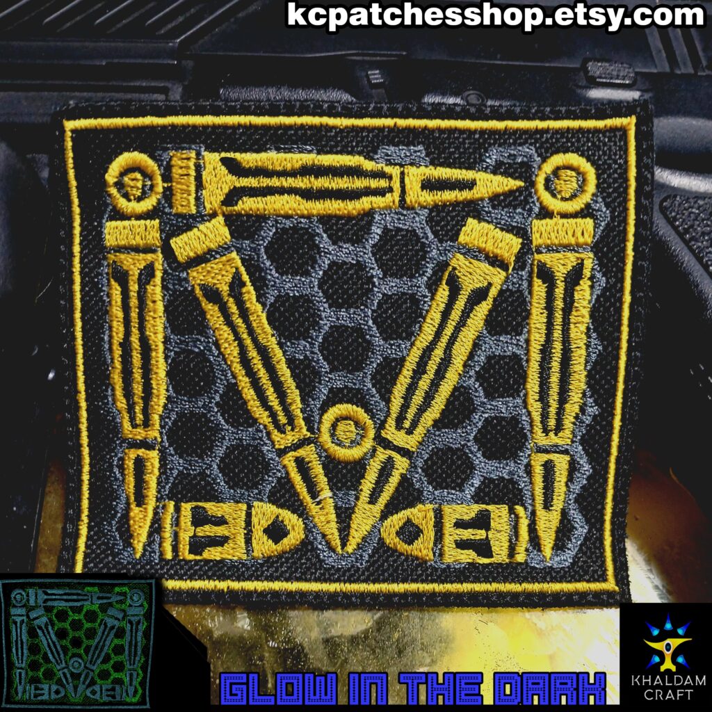 Made a Patch that looks like an Advance Cyberpunk Ammo Pack, and it’s Called AMT Pack, the main inspiration was the logo of a corporation, however, I gave it a more “advanced tech look” and I’m considering making more such Tech patches like this. What do you think? Made a Patch that looks like an Advance Cyberpunk Ammo Pack, and it's Called AMT Pack, the main inspiration was the logo of a corporation, however, I gave it a more "advanced tech look" and I'm considering making more such Tech patches like this. What do you think?