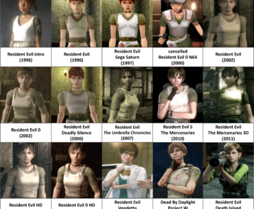 Resident Evil: Rebecca Chambers throughout the years