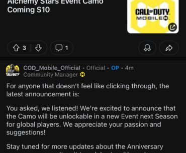 Finally, the haters can stop waffling about reasons why this camo isn’t coming for global version, WE EARNED THIS!!