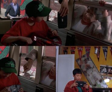 In Rumble in the Bronx (1995) - Jackie Chan gives Danny a Sega Game Gear that clearly doesn't have a game in it