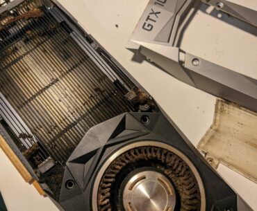 Cleaned a friends still in use 1080ti. Was idling around 90°C