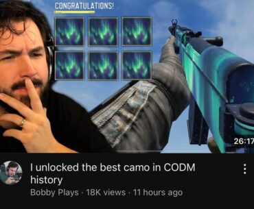 Seems like Bobby started talking about the camo as well, hope this somewhat sent them a message🗿