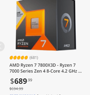 "Just buy the 7800x3D lol"