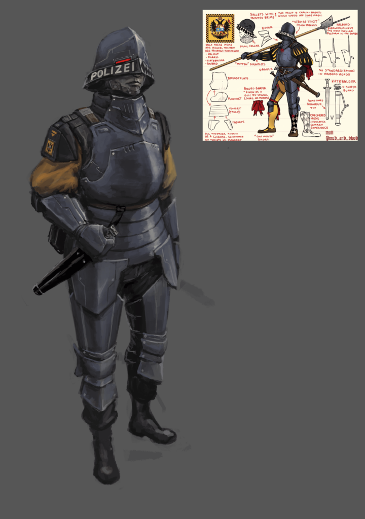 Police based on mull's art