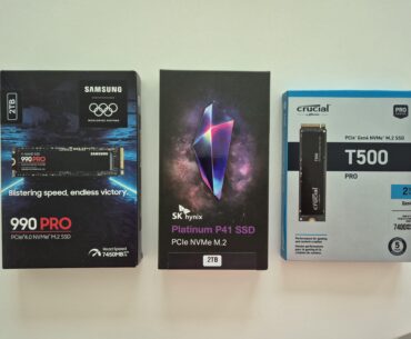 If you had to choose two out of these three SSD's. Which ones will you choose?