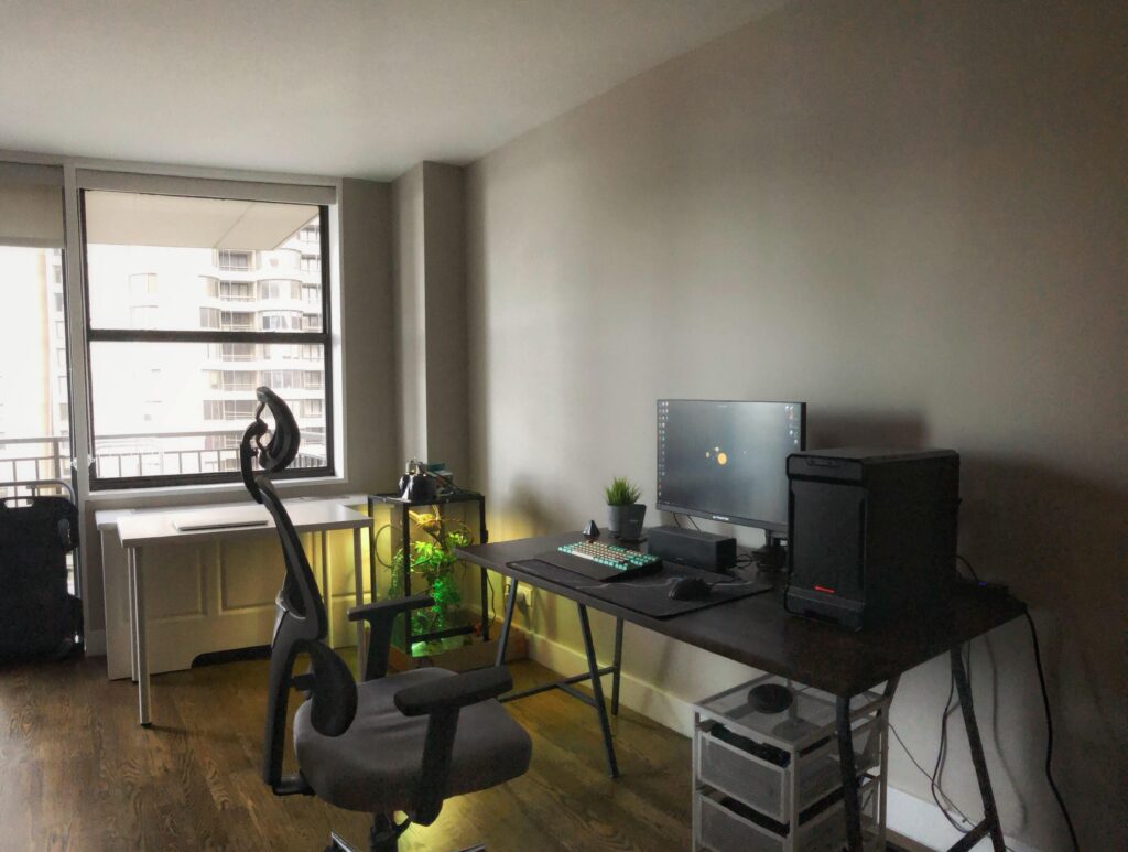 Check out my new workspace setup in my pad!