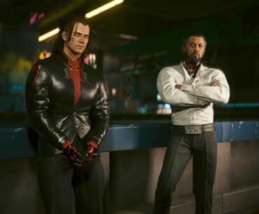 With characters.