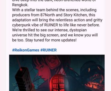 Ruiner film? Perhaps?