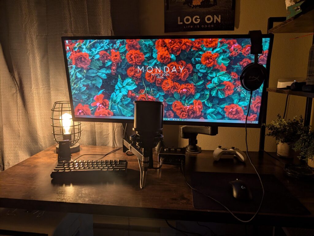 My take on a cozy setup.