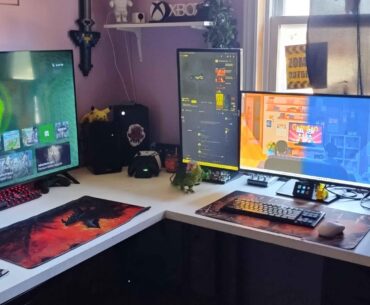 My slowly improving battle station....birb not included