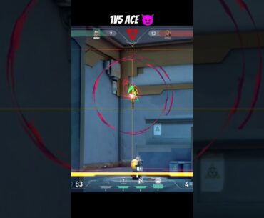 Chamber amazing 1v5 clutch Ace #valorant #valorantclips #valoranthighlights