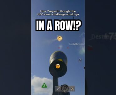 How Treyarch thought the HE-1 Camo grind would go