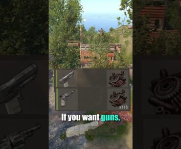 Guns, Jackhammers, & Teas from 1 Unmarked Monument NPC in Rust!? #rust #rustshorts #rusttips