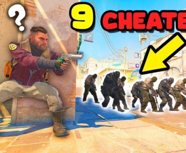 9 CHEATERS in 1 GAME! - CS2 HIGHLIGHTS