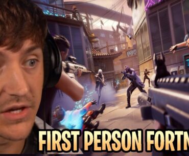 Ninja, CourageJD & Tim React To Fortnite's New FIRST PERSON Ranked Game Mode! (CS:GO Competitor)