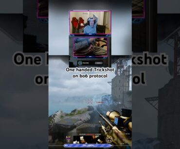 One handed gamer hits banger shot #bo6 #trickshot #onehandedgamer #cod