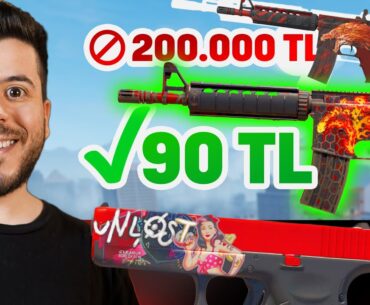 200.000 TL'lik EŞYAYI 90 TL'ye YAPMAK-  CS2 DÜŞÜK BÜTÇELİ ENVANTER ! SİLAHLARA ADINIZI YAZMA -UNLOST