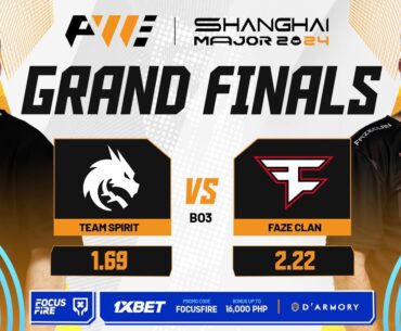[FIL] Team Spirit vs FaZe Clan [BO3] | Grand Finals | PW CS2 Shanghai Major 2024