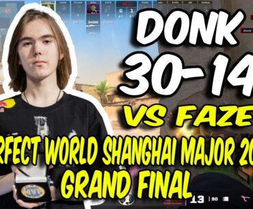 CS2 POV Spirit donk (30/14) vs FaZe (Dust2) @ Perfect World Shanghai Major 2024 Grand final