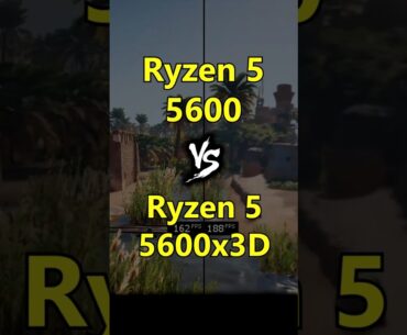 Ryzen 5 5600 vs Ryzen 5 5600x3D Test in Games