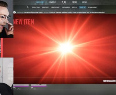 sparkles spent 3 YEARS creating this trade up... (world #1 dragon lore trade up)