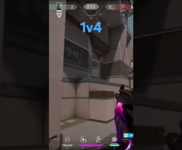 1v4 In Valorant #valorant #valorantclips #gaming #games #gamer