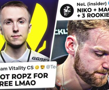 OFFICIAL: ROPZ JOINS VITALITY FOR FREE! FALCONS' NEW ROSTER TO FEATURE NIKO AND MAGISK?