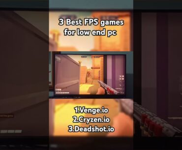 FPS games for low end pc #shorts #gaming #fps #fyp
