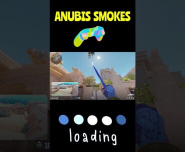 Easy Smokes you need to know on ANUBIS in Counter Strike 2 CS2 CSGO #csgo #cs2 #warzone #fortnite