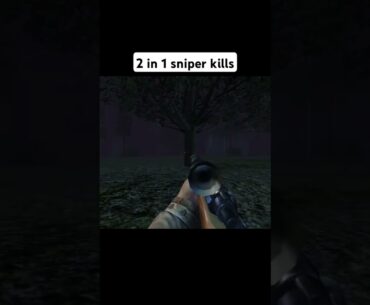 2 in 1 sniper kills #medalofhonoralliedassault #moh #mohaa #videogames #pc #fps #ww2 #shorts