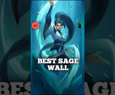 BEST SAGE WALL | 1000 IQ GAMEPLAY #valorant #valorantclips #shorts