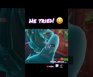 He thought he had me cornered! Lol #fortnite #fortniteclips #fortnitememes #fyp #streamer #games