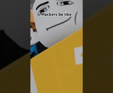 Hackers in FPS games be like #roblox #robloxanimation #hacker
